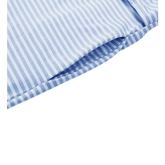 Blue and White Striped Sleeveless Summer Dress with Pockets Size Medium NEW - Picture 6 of 11